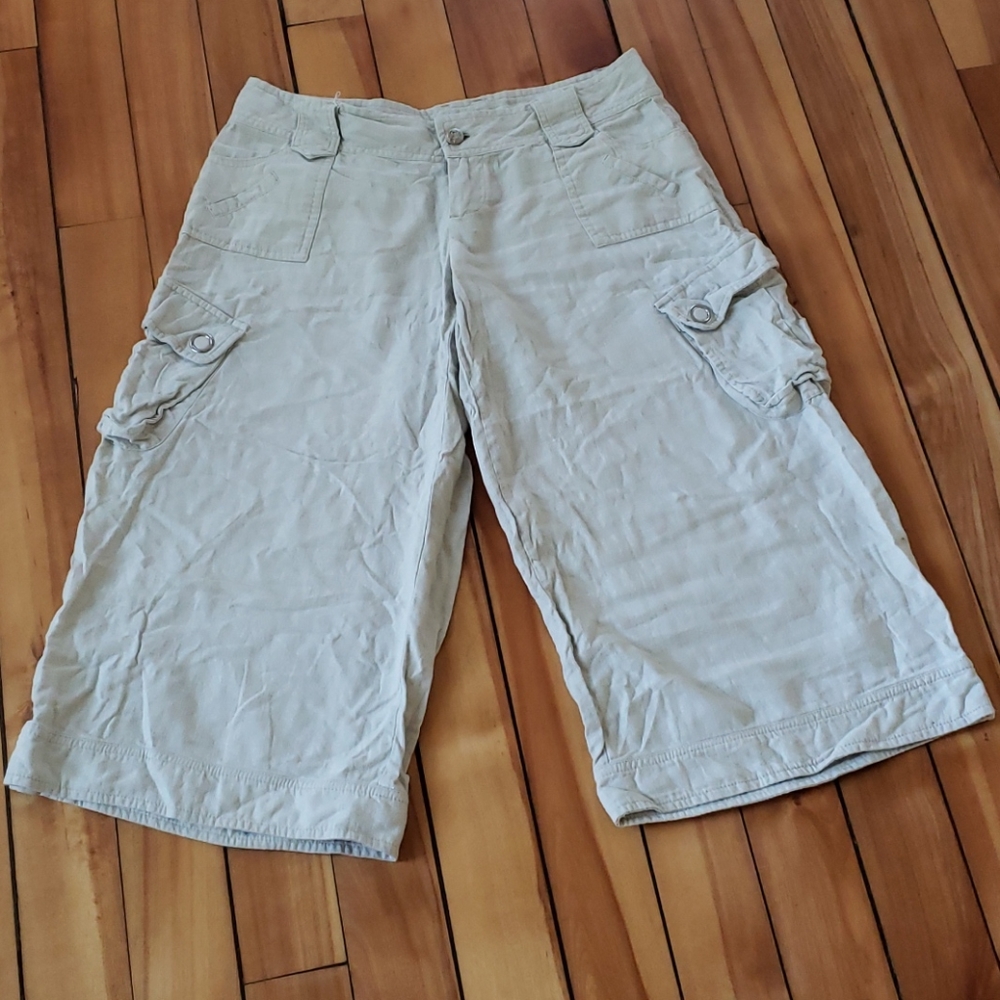 Cropped linen pants